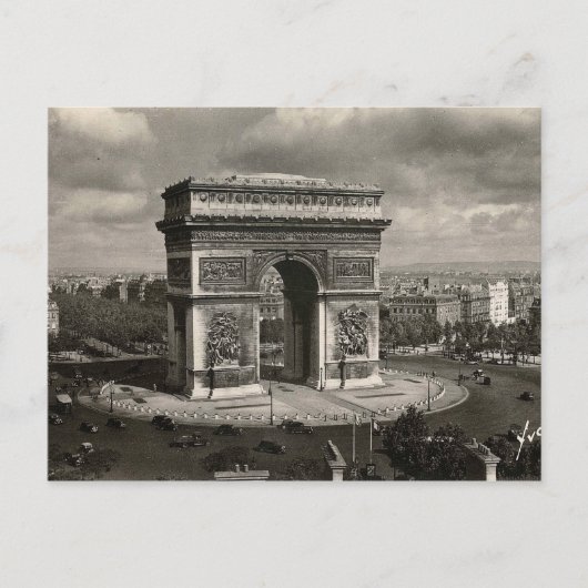 Paris  Arc de Triomphe 1943 Briefkaart (Voorkant)