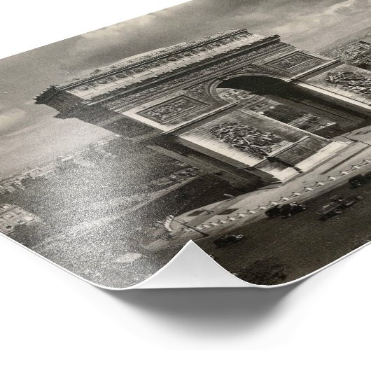 Paris  Arc de Triomphe 1943 Foto Afdruk (Hoek)