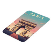 Paris Arc de Triomphe Ansichtkaart Magneet (Linkerzijde)