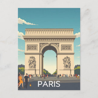 Paris Arc de Triomphe Briefkaart