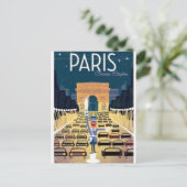 Paris Arc de Triomphe Briefkaart (Staand voorkant)