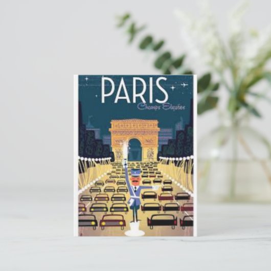 Paris Arc de Triomphe Briefkaart (Staand voorkant)