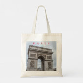 Paris Arc de Triomphe uitzicht canvas tas (Achterkant)