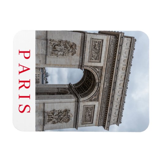 Paris Arc de Triomphe uitzicht koelkastmagneet Magneet (Horizontaal)