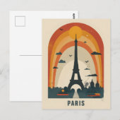 Paris Art Briefkaart (Voorkant / Achterkant)