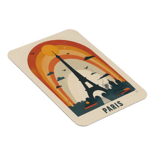 Paris Art Briefkaart Magneet (Rechterzijde)