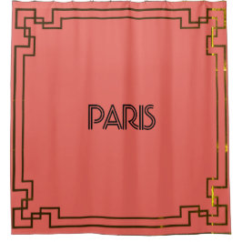 Paris Art Nouveau Art Deco Jugendstil Douchegordijn