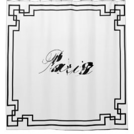 Paris Art Nouveau Art Deco Jugendstil Douchegordijn