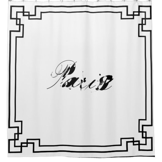 Paris Art Nouveau Art Deco Jugendstil Douchegordijn (Voorkant)