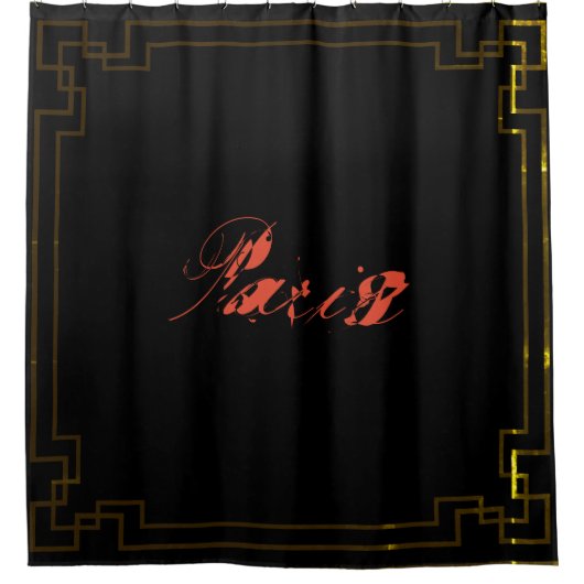 Paris Art Nouveau Art Deco Jugendstil Douchegordijn (Voorkant)