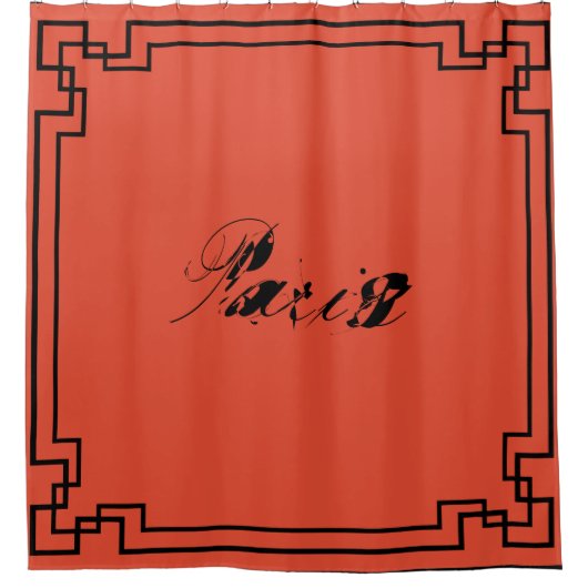 Paris Art Nouveau Art Deco Jugendstil Douchegordijn (Voorkant)