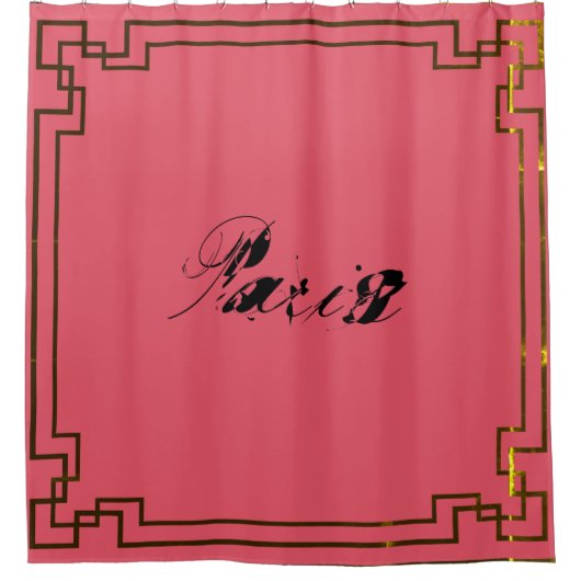 Paris Art Nouveau Art Deco Jugendstil Douchegordijn (Voorkant)