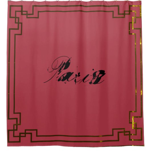 Paris Art Nouveau Art Deco Jugendstil Douchegordijn (Voorkant)