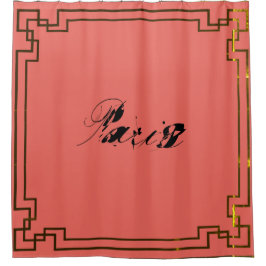 Paris Art Nouveau Art Deco Jugendstil Douchegordijn