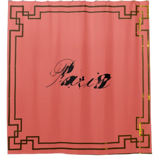 Paris Art Nouveau Art Deco Jugendstil Douchegordijn (Voorkant)