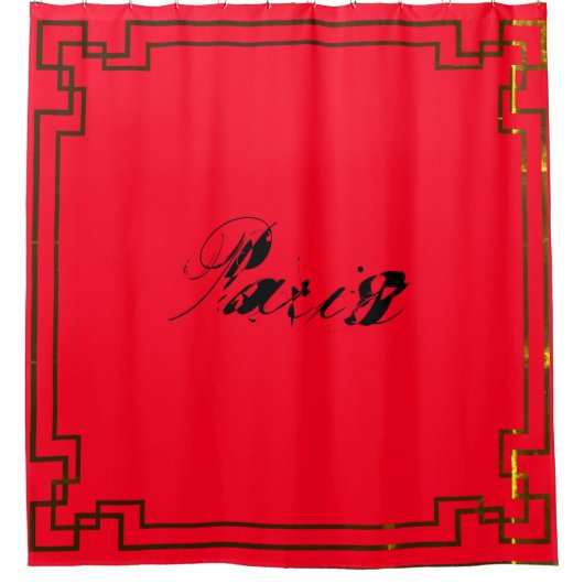 Paris Art Nouveau Art Deco Jugendstil Douchegordijn (Voorkant)