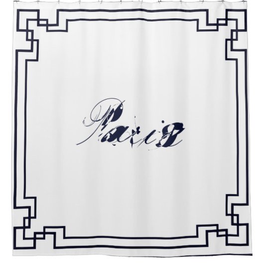 Paris Art Nouveau Art Deco Jugendstil Douchegordijn (Voorkant)