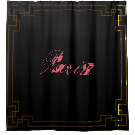 Paris Art Nouveau Art Deco Jugendstil Douchegordijn (Voorkant)