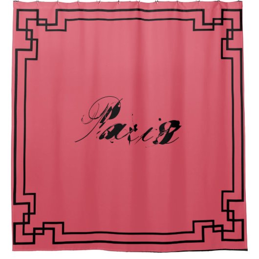 Paris Art Nouveau Art Deco Jugendstil Douchegordijn (Voorkant)
