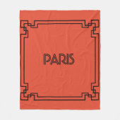 Paris Art Nouveau Art Deco Jugendstil Fleece Deken (Voorkant)