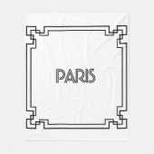 Paris Art Nouveau Art Deco Jugendstil Fleece Deken (Voorkant)