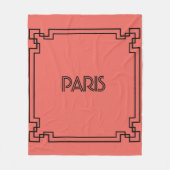 Paris Art Nouveau Art Deco Jugendstil Fleece Deken (Voorkant)