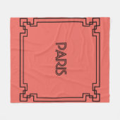 Paris Art Nouveau Art Deco Jugendstil Fleece Deken (Voorkant (Horizontaal))