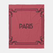 Paris Art Nouveau Art Deco Jugendstil Fleece Deken (Voorkant)