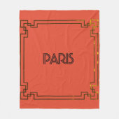 Paris Art Nouveau Art Deco Jugendstil Fleece Deken (Voorkant)