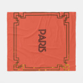 Paris Art Nouveau Art Deco Jugendstil Fleece Deken (Voorkant (Horizontaal))