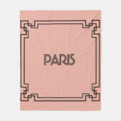 Paris Art Nouveau Art Deco Jugendstil Fleece Deken (Voorkant)