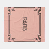 Paris Art Nouveau Art Deco Jugendstil Fleece Deken (Voorkant (Horizontaal))