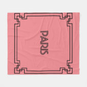 Paris Art Nouveau Art Deco Jugendstil Fleece Deken (Voorkant (Horizontaal))