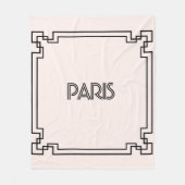 Paris Art Nouveau Art Deco Jugendstil Fleece Deken (Voorkant)