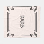 Paris Art Nouveau Art Deco Jugendstil Fleece Deken (Voorkant (Horizontaal))