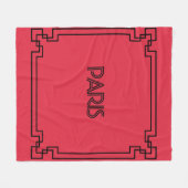 Paris Art Nouveau Art Deco Jugendstil Fleece Deken (Voorkant (Horizontaal))
