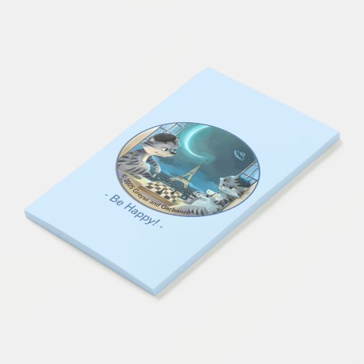 Paris at Night Notes 4" x 6" - Blij (Schuin)