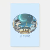 Paris at Night Notes 4" x 6" - Blij (Voorkant)