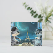 Paris at Night Post Kaart (optionele envelop) (Staand voorkant)