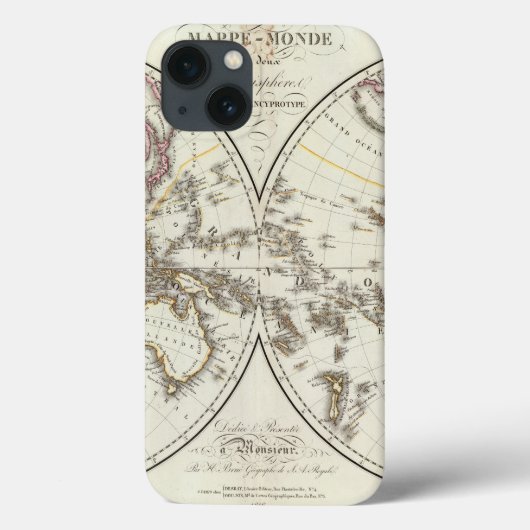 Paris Atlas Map Case-Mate iPhone Case (Achterkant)