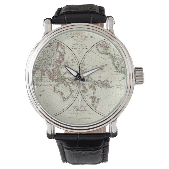 Paris Atlas Map Horloge (Voorkant)