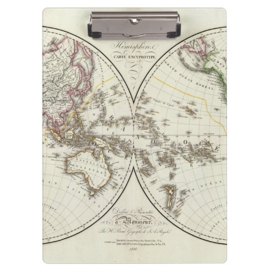 Paris Atlas Map Klembord (Voorkant)