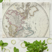 Paris Atlas Map Theedoek (Gevouwen)