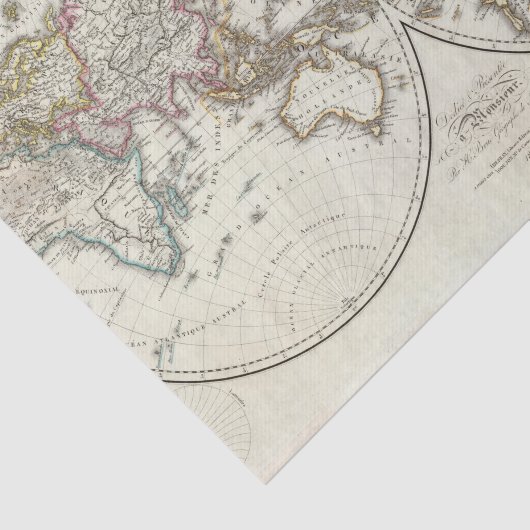 Paris Atlas Map Tissuepapier (Detail)