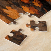 Paris Autumn Café Street – Warm Fall Puzzle Legpuzzel (Zijkant)