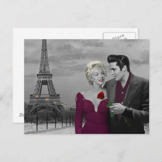 Paris B&W Briefkaart (Voorkant / Achterkant)