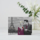 Paris B&W Briefkaart (Staand voorkant)