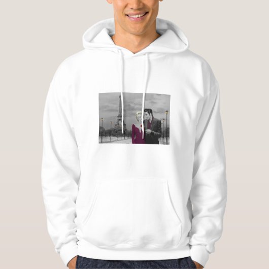 Paris B&W Hoodie (Voorkant)
