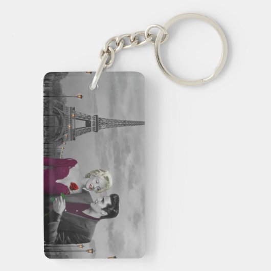 Paris B&W Sleutelhanger (achterkant)