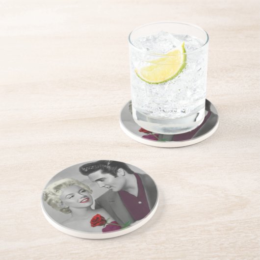 Paris B&W Zandsteen Onderzetter (Zijkant)